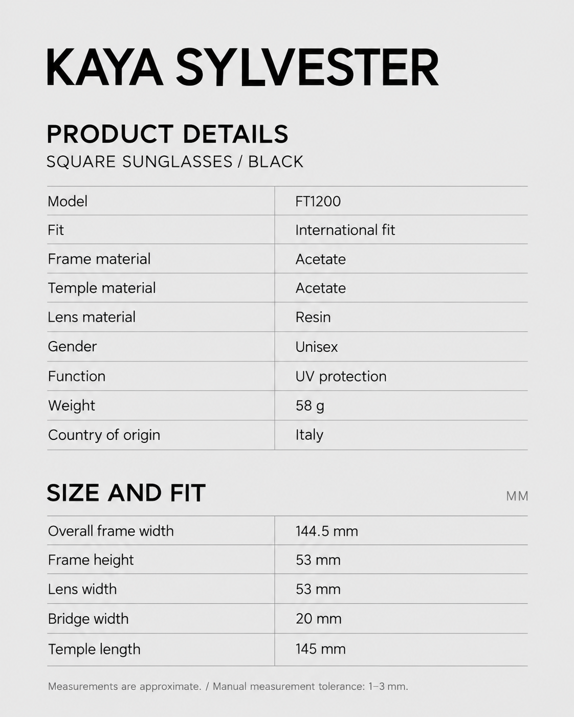 Noir Edge Sunglasses