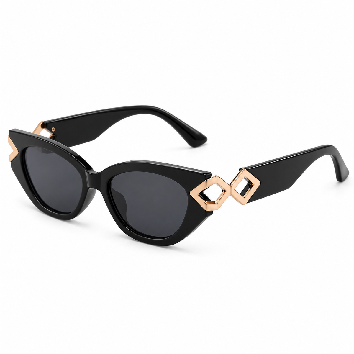 Geo Link Cat-Eye Sunglasses
