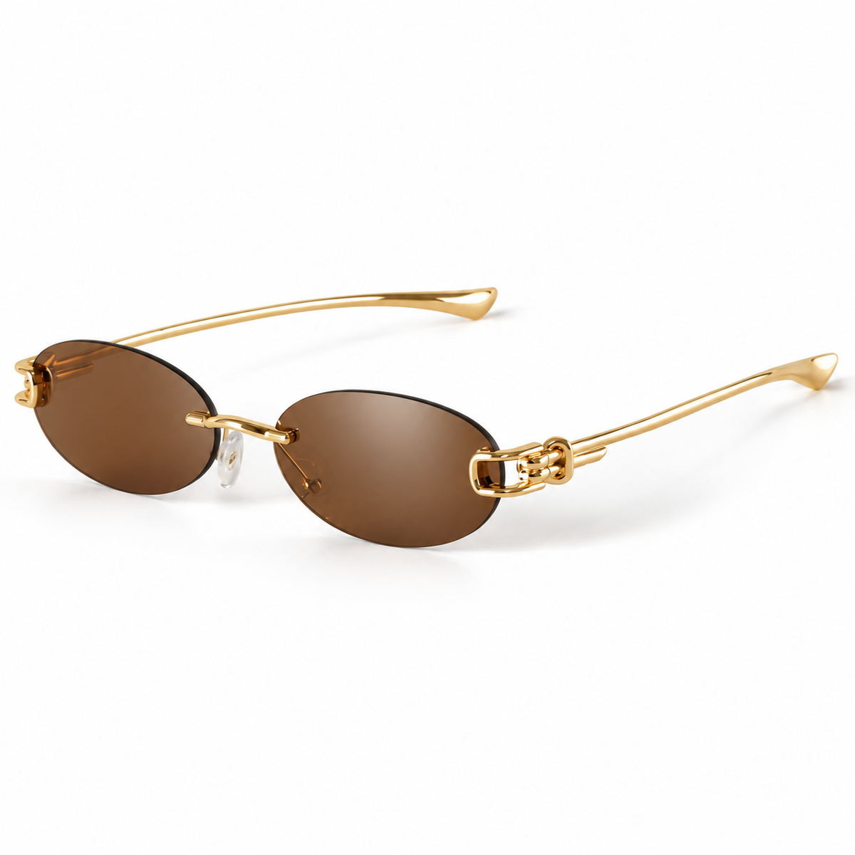 Buckle Pop Oval Sunglasses